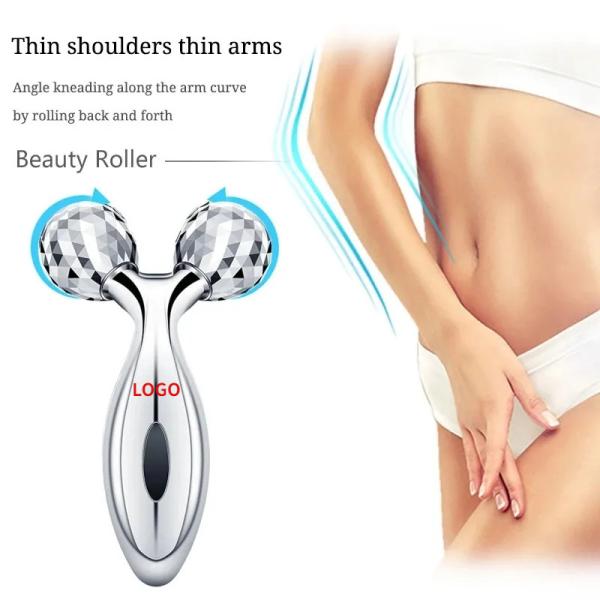 Buy Handheld Facial Y Shaped 3D Massage Roller Skin Tightening Face Lifting Wrinkle Removal at wholesale prices