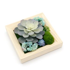 Wooden frame for holding photo picture  plant