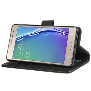 Samsung z3 leather case,Samsung z3 wallet pu leather case flip case built-in