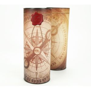 Carefully Crafted Wine Cylinder Gift Box With Custom Shaped