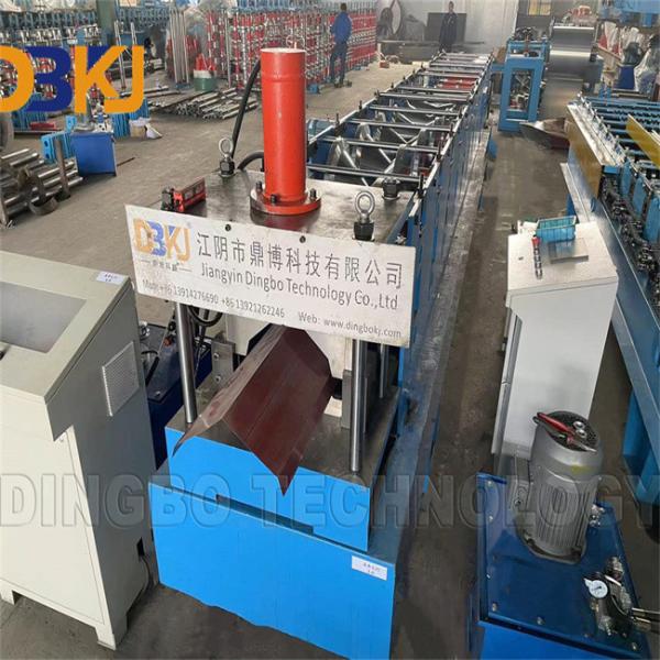 CR12 Mould Steel Ridge Cap Roll Forming Machine Color Steel 0.3-0.7mm