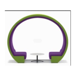 Classcical Shared Workspace Furniture Arch Fabric Upholstered