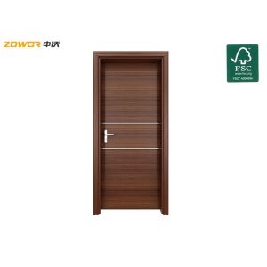 China PVC Finish HDF Thick 45mm Fire Rated Wooden Doors on sale