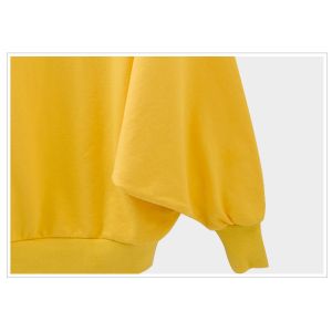 Bat shirt , Yellow Ladies Hooded Sweatshirts , Long Sleeve