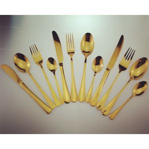 Newto Stainless steel hotel cutlery/gold flatware/wedding cutlery