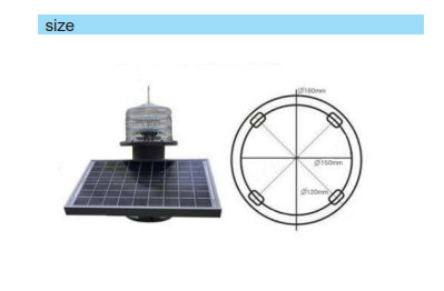 Anti Aging Solar Powered Aircraft Warning Lights High Intelligence