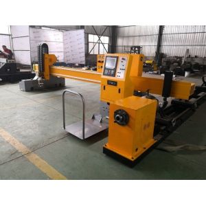 Low Noise Fiber Laser Pipe Cutting Machine Hypertherms Concise Appearance