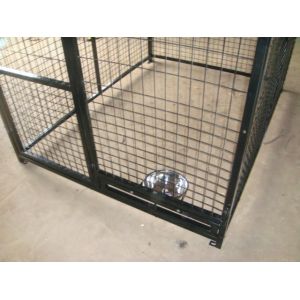 Welded Dog Kennel Powder Coated Black