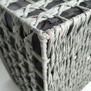 Handmade Collapsible Caster Sustainable Wire Basket With Wheels