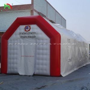 Quality Large Inflatable Fire Fighting Tent Giant Square Firefighting Inflatable Tent Medical Inflatable Tent for sale