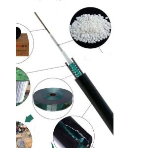 Single Mode 8 Core Armored Fiber Optic Cable GYXTW Overhead For Pipeline