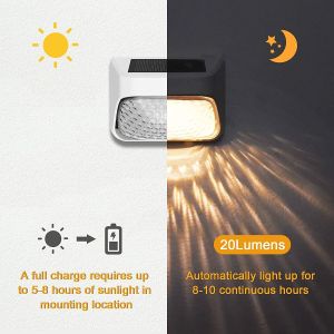 LED Solar Fence Light With IP65 Waterproof Level 15 Hours Working Time ABS PMMA