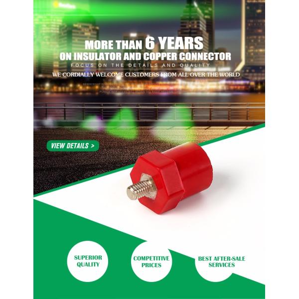 Electrical standoff busbar support insulators connect