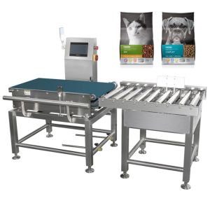 Food Industry Automatic Check Weigher 304 Stainless Steel Structure Material