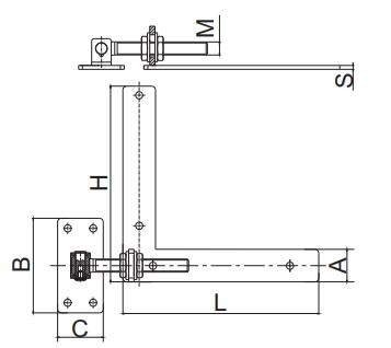 M24 300mm heavy duty black wood gate hinge Hardware for wooden gates fittings hardware T plated