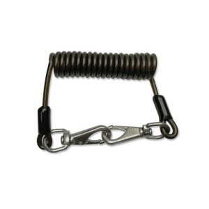 PU Colored Extension Spring Safety Cable , Spring Circle Garage Door Safety