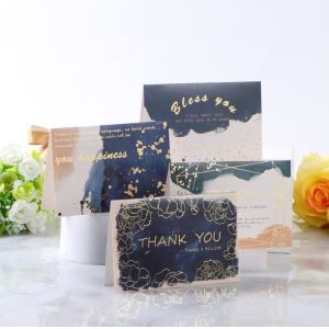 Semitransparent Printed Greeting Card Congratulating Thank You Card