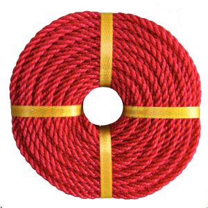 6mm Polyethylene 3 Strands Twisted Nylon Rope Plastic PE Rope for Anchor Boat