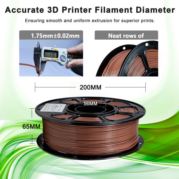 Iboss Toughness Enhanced 3D Printer Filament Chestnut Brown Professional PRO PLA+ Filament