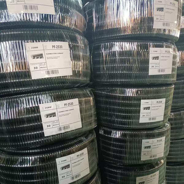0.2-0.5mm Thickness Flexible Pvc Coated Galvanized Conduit With High Abrasion Resistance