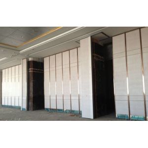 Modern Wood Dividers Folding Partition Walls Sliding Aluminium Track Roller