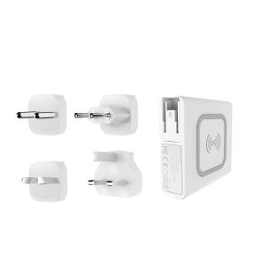 ABS PC 8000mAh 10W PD QC3.0 Wireless Power Bank Charger