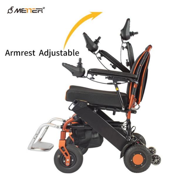 Buy Lithium Battery Electric Wheelchair With Rigid PU Tyre Foldable at wholesale prices