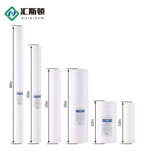 20 Inch PP Wound Water Filter Cartridge 10 Micron for Viscous Liquids Filtration