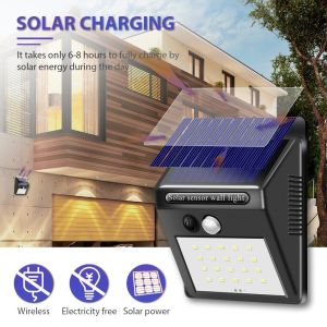 RoHS Garden Wireless Outdoor LED Solar Lights 2 Years Warranty