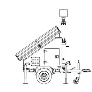 Mobile Surveillance Mobile Solar Cctv Trailer Rapid Deployment Surveillance