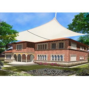 Durable Outdoor Sun Shade Fabric , Colourful Triangle Sun Shade Canopy Sail