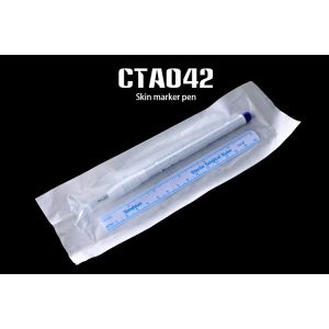 China Single Use Surgical Skin Marker Pen With Plastic Ruler Inside Sterilized on sale