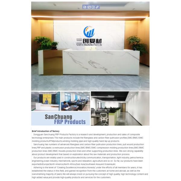 Pultrusion FRP Square Tube - High Strength lightweight Fiberglass Tube, Thermal Insulation GRP Profile