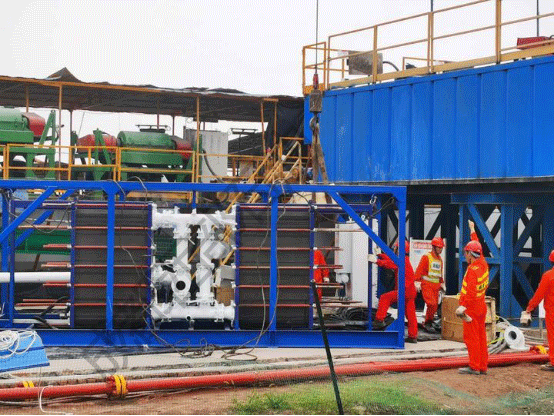 Drilling Oil Sludge Treatment System High Temperature Seawater Mud Cooling
