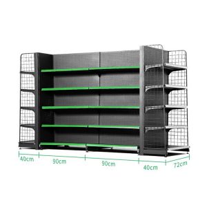 Stable Supermarket Display Shelving With High Load Capacity And Customizable