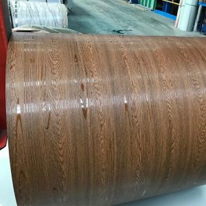 Woodgrain Finish Decorative Prepainted Galvalume Steel Coil For Architectural