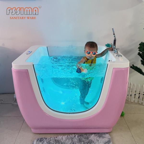 Buy Fiberglass Acrylic Baby SPA Bathtub 1100x850x900mm White Pink Blue Orange Colour at wholesale prices