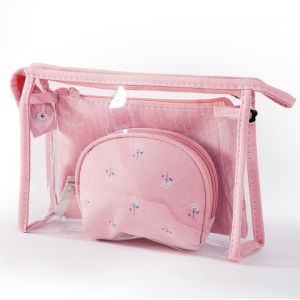 Collapsible Hanging Rolling Toiletry Bag Modern 3 Piece Set Foldable