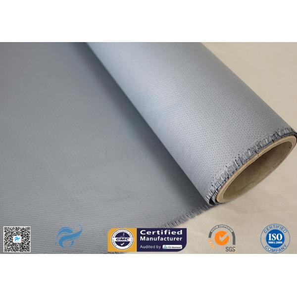 4HS Satin Weave 1.2m * 50m High Temp. 260℃ Silicone Coated Fiberglass Fabric