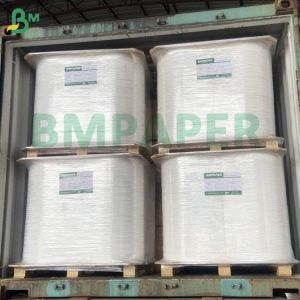 Food Grade White Toothpick Wrapping Paper Roll 24 - 28GSM 26.5-32mm Width Virgin