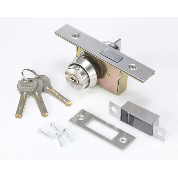 Buy Single Cylinder Square Latch Aluminum Frame Glass Door Lock at wholesale prices