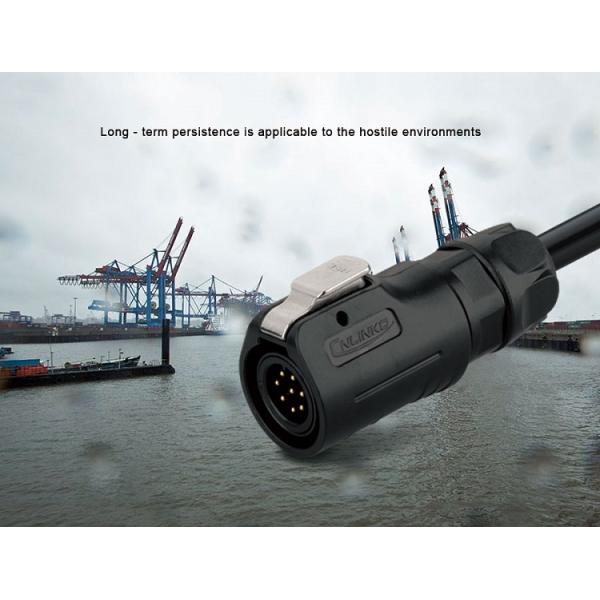 CNLINKO M12 8pin Socket Ip68 Waterproof Power Connector for LED Screen Signal Supply Circular Lighting Plastic Metal Connectors