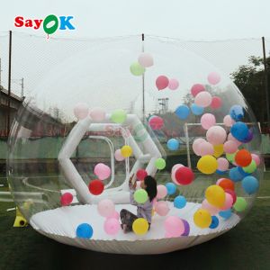 Sayok Portable Inflatable Bubble House Tent Clear Bubble House Customized Logo