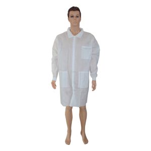 Polypropylene Dental Disposable Lab Coats With Kimono Style 20-60gsm