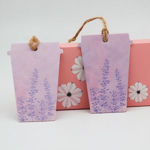 Hanging Car Paper Air Freshener Customized Scents OPP Bag Packaging