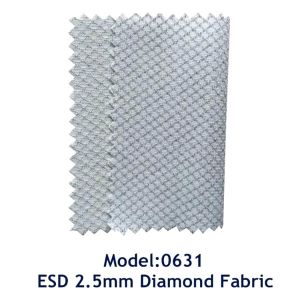 Cleanroom Knitted 96% Polyester 4% Carbon Fiber ESD Fabric