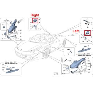 For Ferrari 458 Italia Spider Speciale Rear Left Tail Light OEM 265173