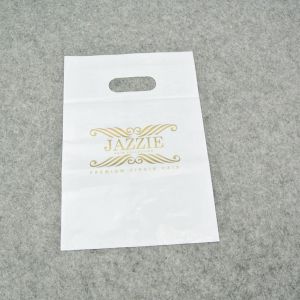 17x21 gold poly mailers with die-cut handle,plastic handle carry bags, handle