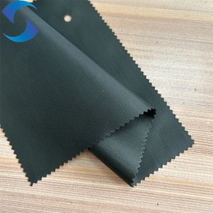 Light Weight Polyester 260T Taffeta Fabric Cire Ripstop Printing Fabric With PU