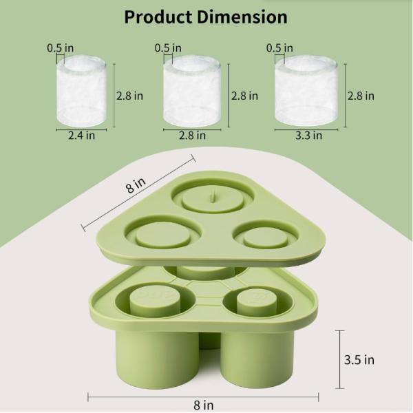 Silicone Mold Ice Cube Tray for Tumbler Cup Kitchen Accessories Bar Ice Cream Makers